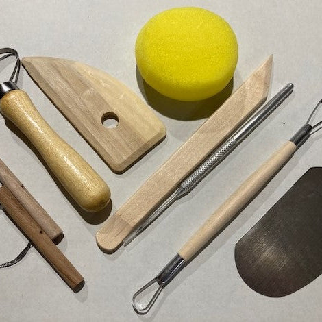 Beginner Pottery Tool Kit - 8 piece