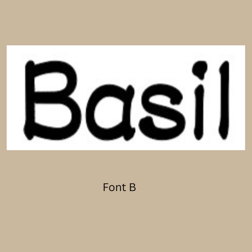 Beldari Pottery - dog bowl font option B