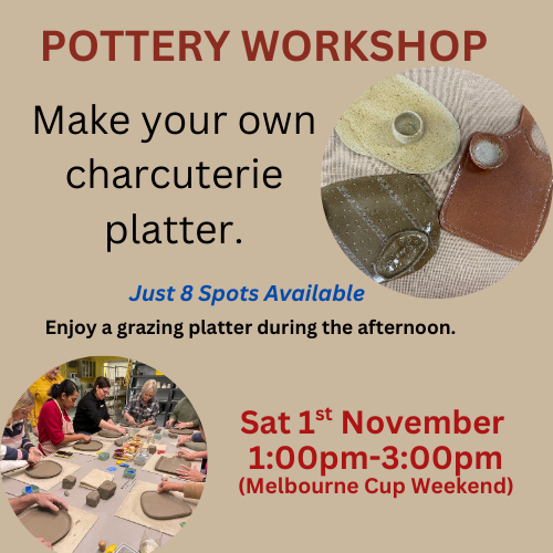 Pottery Charcuterie Platter Workshop - Saturday 1st November
