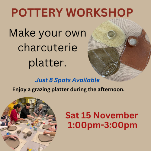 Pottery Charcuterie Platter Workshop - Saturday 15 November