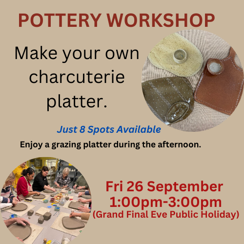 Pottery Charcuterie Platter Workshop - Friday 26 September