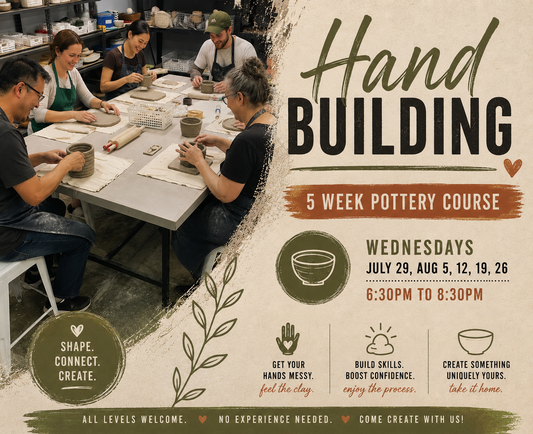 Hand Building Pottery Course - 5 Weeks