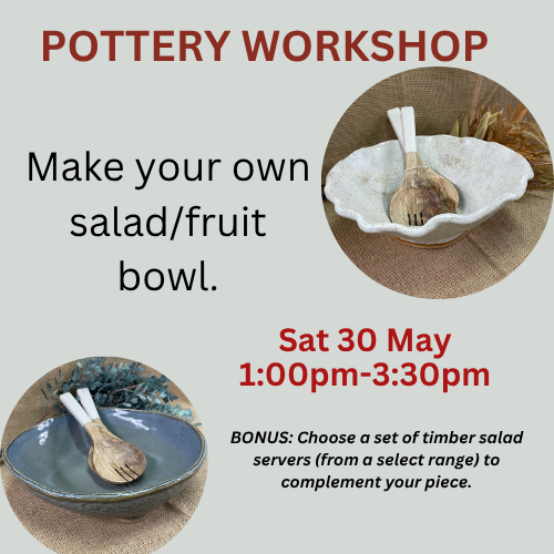 Salad Bowl / Fruit Bowl Workshop - Sat 30 May