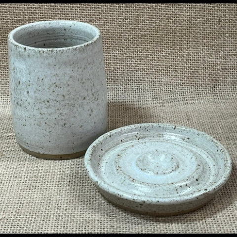 Handmade Pottery Toothbrush Holder & Soap Dish Set