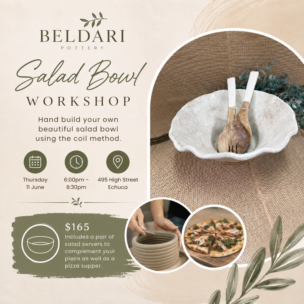Salad Bowl / Fruit Bowl Workshop - Thurs 11 June